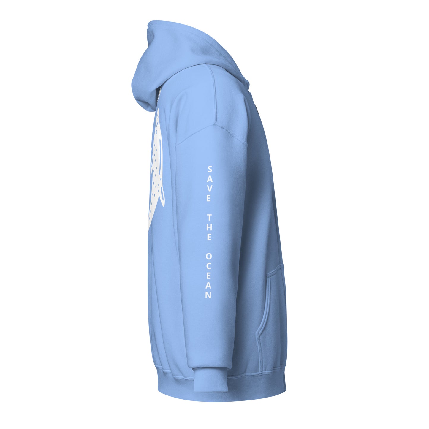 Heavy-Blend Zip Hoodie White Design