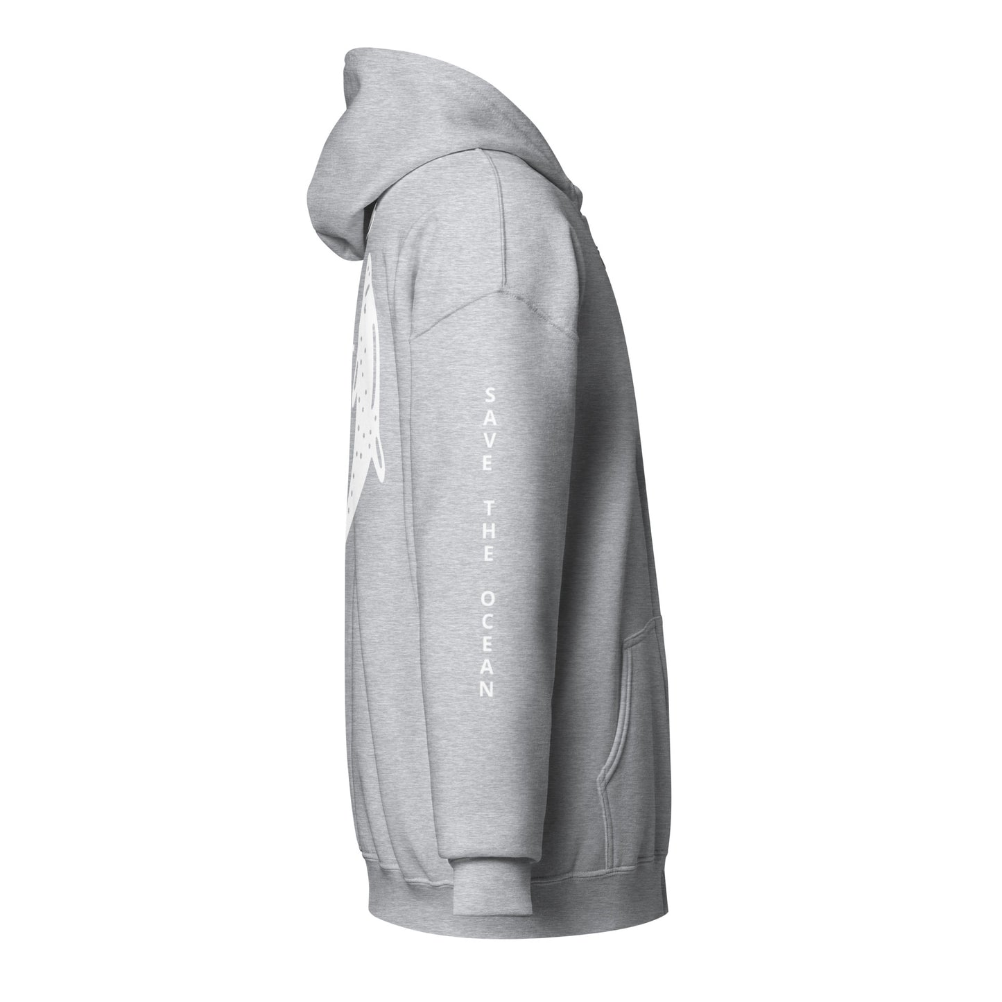 Heavy-Blend Zip Hoodie White Design