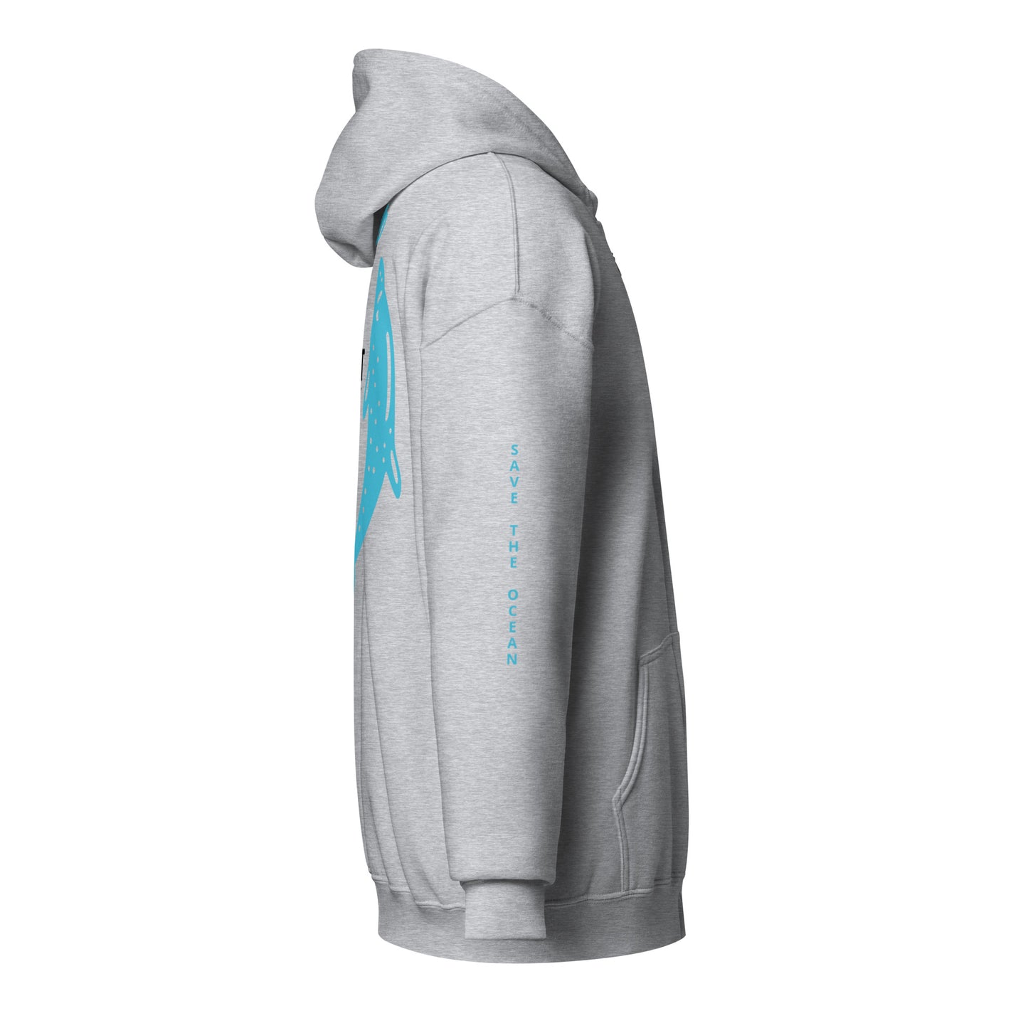 Heavy-Blend Zip Hoodie blue dolphin design