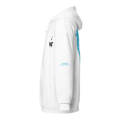 Heavy-Blend Zip Hoodie blue dolphin design