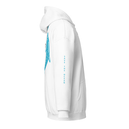 Heavy-Blend Zip Hoodie blue dolphin design